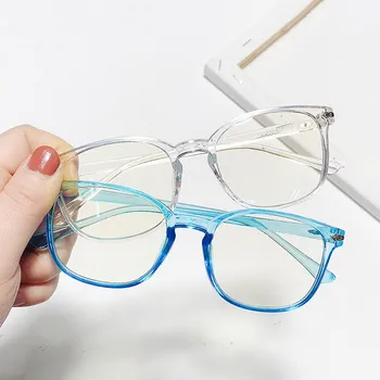 2021 Yeni Retro Anti-Mavi ışık Kadın Gözlük Erkekler Klasik Moda Bilgisayar Gözlükleri Trend Marka Tasarım gözlük çerçevesi