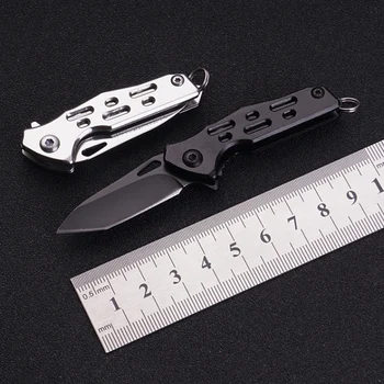 Mini Çok Fonksiyonlu Açık Katlanır Bıçak Fermuar Bıçak Maket bıçağı Açık Survival EDC Gadget Anahtarlık Kolye Çakı