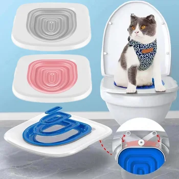 Yeni Yükseltme Kullanımlık Kedi Tuvalet Eğitmen Kedi Eğitim Ürün Plastik Eğitim Seti kum kabı Kedi kumu matı Tuvalet Pet Temizleme