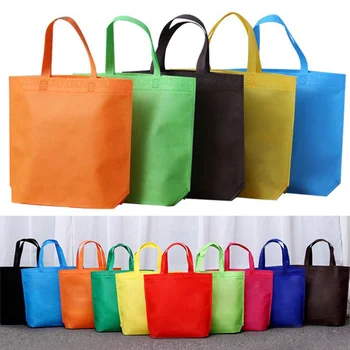 Yeniden kullanılabilir alışveriş çantası katlanabilir bez alışveriş çantası Büyük Kapasiteli Dokunmamış Seyahat Depolama Eko Çanta Kadın alışveriş çantası