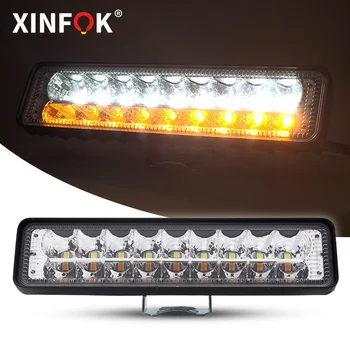 Beyaz amber İnce led ışık Çubuğu arazi arabası ışığı Bar Nokta LED projektör Bar Sürüş Sis SUV 4X4 offroad LED çalışma ışığı Lambası