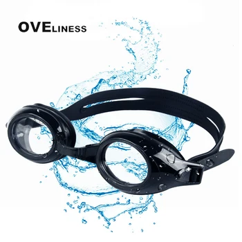 Patent tasarım miyopi yüzme gözlükleri, buğu önleyici ve su geçirmez yüksek çözünürlüklü geniş çerçeveli yüzme gözlükleri, ısmarlama derece