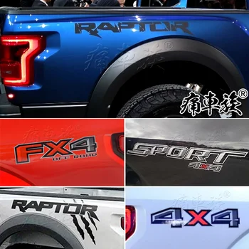 Sticker Ford Raptor 2107 Arka gövde 4X4 FX4 dekorasyon modifiye araba sticker