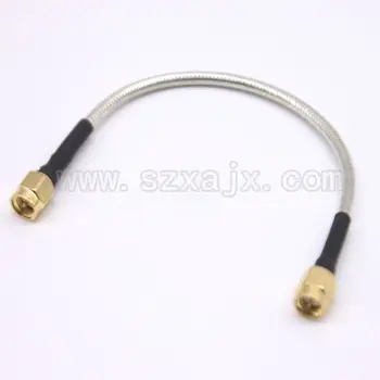 JX 1 ADET SMA erkek SMA erkek RG402 Koaksiyel Kablo Konektörü Yarı sert RG-402 Koaksiyel Pigtail 15-50 CM