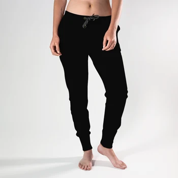 LETSFIND Kadın Jogger Katı Siyah Var Cep harem pantolon Moda Yüksek Kaliteli Yumuşak Rahat Streetwear