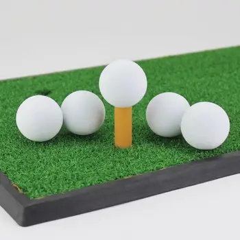 10 adet / torba Golf Topları EVA Köpük Yumuşak Sünger Topları Golf / Tenis Eğitim Düz Renk Açık Golf Uygulama Topları