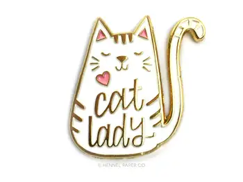 Kedi Bayan Emaye Pin-Anneler Günü Hediyesi-onun için hediye Kedi Pin-Kedi Emaye Pin-Kedi Broş Pin-Kedi hediye-En İyi Arkadaşı Hediye