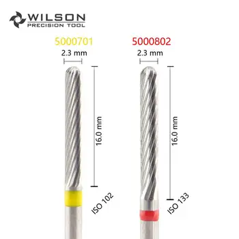Silindirik Şekil ISO 145 023-Diğer Kesim-HP WILSON Tungsten Karbür burs 5000701 5000802 5001602 5001701 Karbür Tırnak Matkap Çift