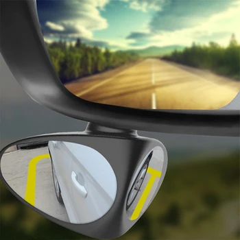 Kör Nokta Aynası Arabalar için Yan Otomatik Kör Nokta Aynaları geniş açılı ayna Dışbükey Dikiz Aynası Sopa Tasarım Ayarlanabilir