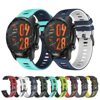 Için Ticwatch Pro 3 Ultra GPS Kayışı Silikon 22mm Yedek Spor Bandı Ticwatch Pro 3 / Pro 2020/2019 / GTX / E2 / S2 Erkekler Bilezik