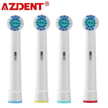 AZDENT 4 adet / paket Yedek Sonic Elektrikli Diş Fırçası Kafaları Diş Dupond Fırça Kafası Orijinal Meme Jetleri Akıllı Diş Fırçası Kafaları