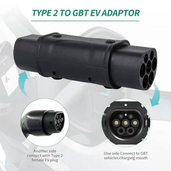 32A 22KW Tip 2 GBT EV Kablosu Fişi IEC 62196 Soket şarj adaptörü Araç şarj cihazları için