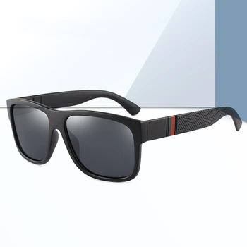 Marka Yeni Polarize Güneş Gözlüğü Erkekler Kare Ayna Tasarımcı güneş gözlüğü Erkek Açık Spor Sürüş Gözlük Retro Oculos De Sol