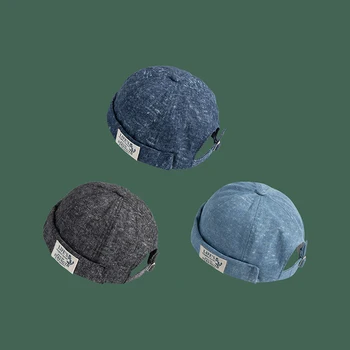 Tasarımcı Bonnets Erkekler Şapka Kadın Docker Kap Bere Denizci İşçi Şapka Haddelenmiş Manşet Brimless Mektup Etiketleme HipHop Harajuku Rahat