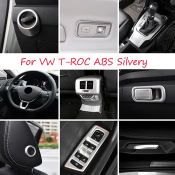 Iç Kiti Aksesuarları Volkswagen T-Roc T Roc 2018-2021 Koltuk Kafa Yastık Pencere Kaldırma Düğmesi AC Hava Kapak Trim ABS Mat