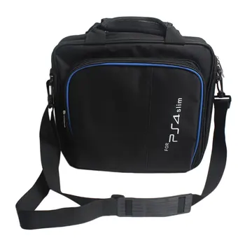 Oyun Konsolu saklama çantası omuzdan askili çanta Darbeye Dayanıklı Su Geçirmez Seyahat El Çantası Sony PS4 Slim Konsol Aksesuarları Taşıma Çantası