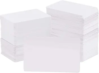 200 adet Premium Boş pvc kartlar KİMLİK Rozeti Yazıcılar Grafik Kaliteli Beyaz Plastik CR80 30 Mil Zebra Fargo, Magicard Yazıcılar