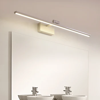 40/60/80/100cm Modern LED ayna ışıkları yatak odası banyo duvara monte lamba ayarlanabilir alüminyum gövde AC90-260V aydınlatma armatürleri