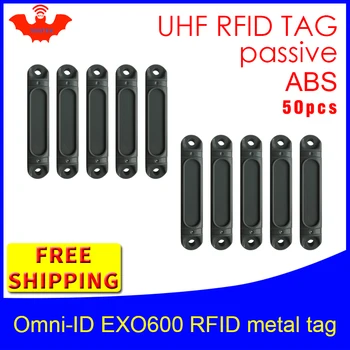UHF RFID anti-metal etiketi omni-ID EXO 600 915 m 868 m Impinj Monza4QT 50 adet ücretsiz kargo dayanıklı ABS akıllı kart pasif RFID etiketleri