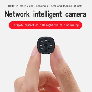 1080P Geniş Açı Mini Kablosuz WİFİ Kamera IR Gece Görüş Telefon APP Uzaktan İzleme Video Ses Kaydedici Kameralar