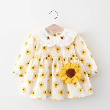 2021 İlkbahar yaz yenidoğan bebek kız giysileri kıyafet rahat elbise yürümeye başlayan kızlar için bebek giyim 1 2 yıl bebek doğum günü elbise