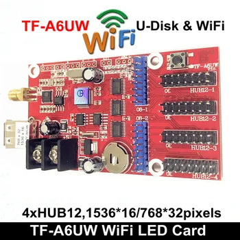 TF-A6UW Kontrol Kartı Kablosuz Wifi Denetleyici Destekler LED Modülleri gibi LED DIY reklam panosu P5 P7. 62 P10