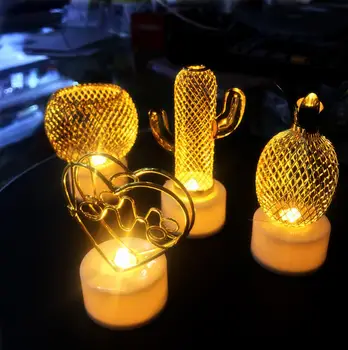 Mum lamba elektronik led dekoratif küçük gece lambası