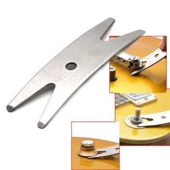 1 ADET Luthiers Gitar Çok Aracı Anahtarı Anahtarı anahtar düğmeleri Tuner Onarım Potansiyometre Kapağı Temizleme Aracı Üç hız Anahtarı