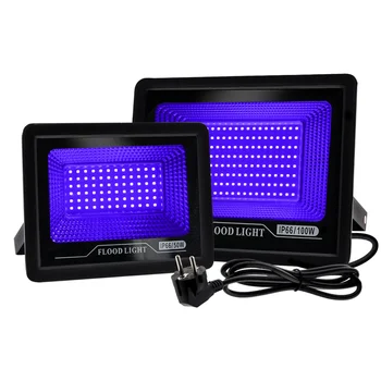 UV projektör 50W 100W UV Tutkal Kür Mor Lamba Ultraviyole LED Lamba LED Siyah ışıklar Blacklight Armatürleri Karanlıkta Glow