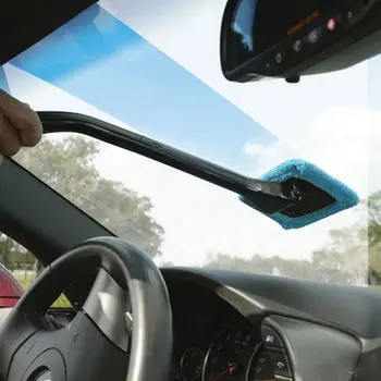 1 Adet Ayrılabilir 13 inç Pencere Fırça Mikrofiber Silecek Temizleyici Temizleme Fırçası Bez Pad ile Araba Oto Temizleyici Temizleme Aracı Fırça