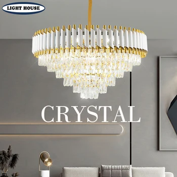 Modern kristal lamba oturma odası LED avize E14 tavan lambası mutfak avize koridor aydınlatma duvar lambası ev dekor ışıkları