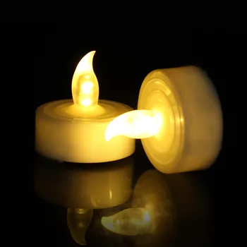 6 ADET Alevsiz LED Tealight çay Mumlar düğün ışıkları Romantik mum ışıkları Parti Düğün Doğum Günü süslemeleri Lamba