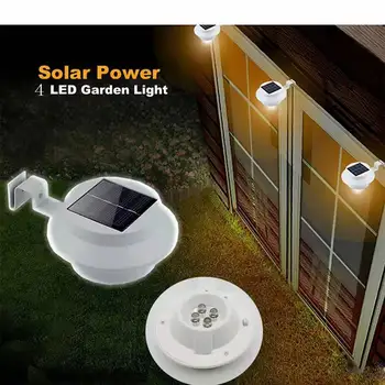 Güneş duvar Lambası bahçe lambası Su Geçirmez IP65 güneş ışığı sensörü kontrol Enerjili Çit Oluk Çit Dekor Güneş açık