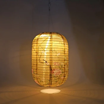 25 cm Su Geçirmez Güneş Fenerler led ışık Naylon Kumaş Çin Japon Asılı Lamba Açık Bahçe Düğün Tatil Parti Dekor