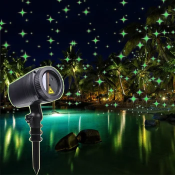 BEIAIDI su geçirmez pırıltı yıldız Led lazer projektör açık yıldız bahçe peyzaj sahne ışık tatil parti dekorasyon ışık