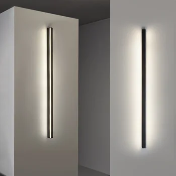 Minimalist Yaratıcı Uzun Duvar Lambası Modern Led Duvar Lambası Oturma Odası Başucu Alüminyum Duvar lambası Aydınlatma Aplik