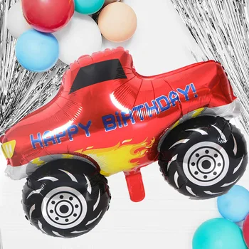65 * 110cm Klasik Araba Balonlar Büyük Karikatür Araba Şişme Helyum Balon Çocuk Oyuncak Doğum Günü Partisi Dekoru Bebek Duş Folyo Balon