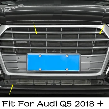 Lapetus Aksesuarları Dış Ön İzgara Böcek Tarama Mesh Ekle Net Kapak Trim İçin Fit Audi Q5 2018 2019 2020