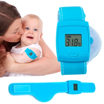 Dijital Bebek akıllı Bluetooth Termometre Akıllı Ateş Sıcaklık Bilezik lcd ekran Çocuklar Yetişkinler için DJA99
