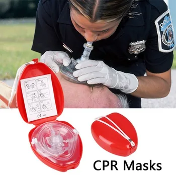 CPR Maskesi Korumak Kurtarıcı Suni Solunum Yeniden Kullanılabilir Kardiyopulmoner Resüsitasyon Acil Solunum Maskesi İlk Yardım çantaları