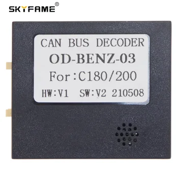 SKYFAME Araba Radyo Stereo Kafa Ünitesi canbus kutusu BENZ İçin C180 C200 dekoder OD-BENZ-03