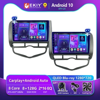 EKIY T900 8G 128G HONDA JAZZ City 2002 - 2007 İçin Araba Radyo Multimedya Sistemi Video Oynatıcı Navigasyon GPS Android Otomatik No 2 Din