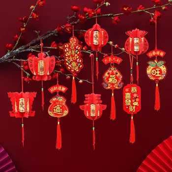 5 adet Çin Yeni Yılı Dekorasyon 2023 Tavşan Asılı Dekorasyon Bahar Festivali Süs Ev Dekorasyon Şanslı Kırmızı Çince Düğüm