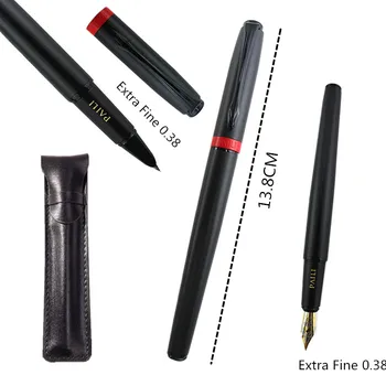 Yüksek Kaliteli Metal dolma kalem Buzlu Siyah İmza Elegante Kırtasiye Ofis Okul Malzemeleri Mürekkep Kalemler Yeni