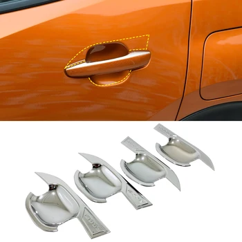 Araba Dış Dış Kapı Kolu Yakalamak Kapakları Kapı Kase Koruma Sticker İçin 4 adet Peugeot 2008 ll 2020 2021 Aksesuarları