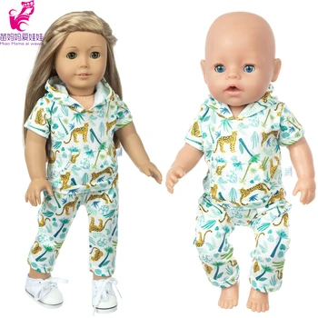 Oyuncak bebek giysileri için 18 İnç Bebek Ceket Elbise için 43cm Doğan Bebek oyuncak bebek giysileri Elbise Giyim Çocuk Yılbaşı Hediyeleri Dropshipping