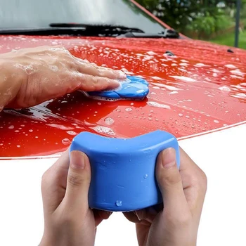 Araba Yıkama Kil Araba Temizleme Detaylandırma Mavi Sihirli Kil Oto Araba Temiz Kil Bar Mini El Araba Yıkama Temizleme Aracı Beyaz 100g