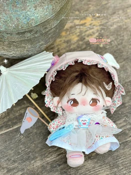Oyuncak bebek giysileri için 15cm / 20cm Idol Bebek Aksesuarları Peluş Bebek Giyim Sevimli Elbise Takım Elbise doldurulmuş oyuncak Bebek Kıyafet El Yapımı