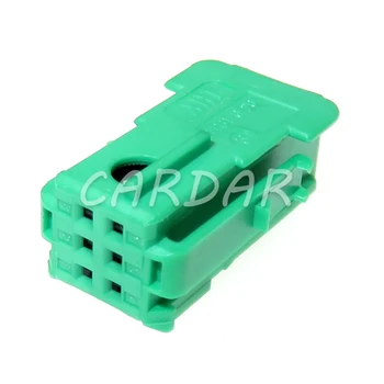 1 Takım 6 Pin 0.6 Serisi Minyatür Yeşil Otomatik Kablo Demeti Mühürlü Soket 185311-1 953381-1 953382-3