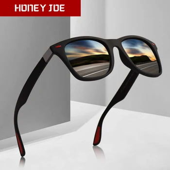 Retro erkek Polarize Güneş Gözlüğü güneş gözlüğü Kadınlar için Sürüş Spor Gözlük Marka Tasarımcısı Shades Moda Klasik UV400